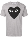 Comme Des Garçons Play Melange Grey Cotton T-shirt  Grey Comme Des Garcons Play Uomo M In Grey