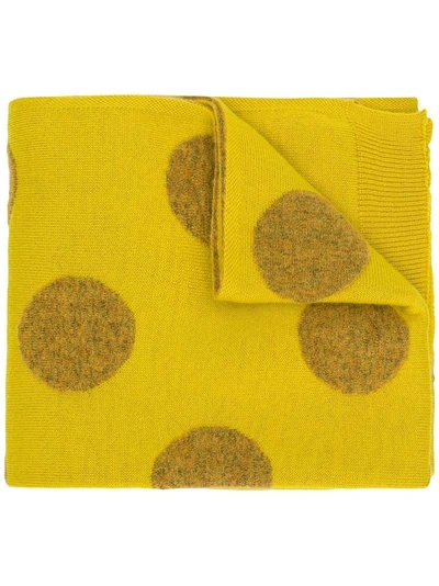 Plantation Polka Dot Scarf - 黄色 In Yellow