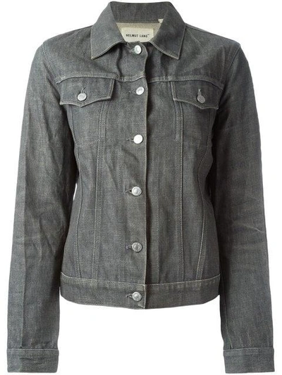 Pre-owned Helmut Lang 1990s Raw Denim Jacket In Grey