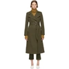 VICTORIA BECKHAM BROWN FITTED TRENCH COAT