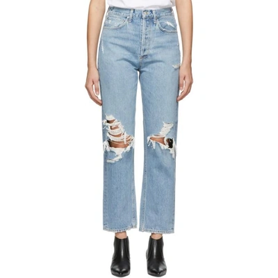 Agolde 90s Mid Rise Straight Fit Jeans Fall Out In Major