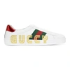 GUCCI GUCCI WHITE NEW ACE GUCCY SNEAKERS