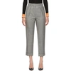 VICTORIA BECKHAM VICTORIA BECKHAM BLACK AND WHITE HIGH WAISTED TROUSERS