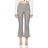 OPENING CEREMONY OPENING CEREMONY NAVY AND GREY HOUNDSTOOTH CIRCLE HEM TROUSERS