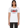 DOLCE & GABBANA White 'Love' Logo T-Shirt