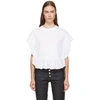 SEE BY CHLOÉ SEE BY CHLOE WHITE RUFFLE T-SHIRT