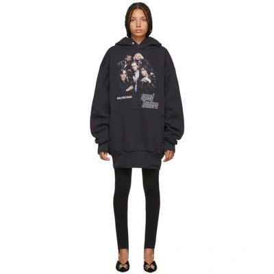 Balenciaga Speed Hunters Cotton Sweatshirt Hoodie In Black