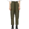 RAG & BONE RAG AND BONE GREEN SILK HENRI TROUSERS