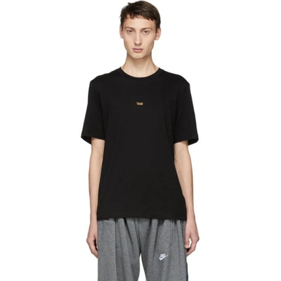 Helmut Lang Crewneck T-shirt With Taxi Print In Black