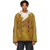 MAISON MARGIELA TAN SHEARLING JACKET