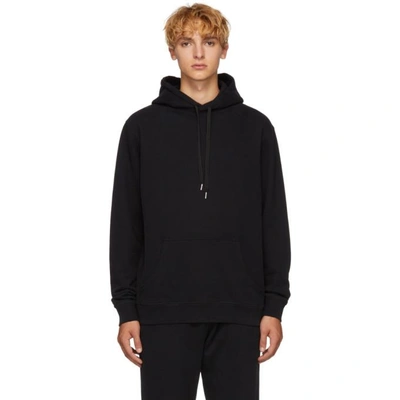 Sunspel Classic Hoodie In Black