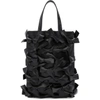COMME DES GARCONS GIRL COMME DES GARCONS GIRL BLACK FAUX-LEATHER BOWS TOTE