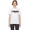 FENDI FENDI WHITE FENDI MANIA T-SHIRT