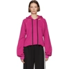 BEN TAVERNITI UNRAVEL PROJECT UNRAVEL PINK COTTON AND CASHMERE HOODIE