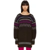 JUNYA WATANABE JUNYA WATANABE BROWN AND MULTICOLOR JACQUARD SWEATER