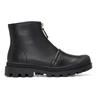 Loewe Zip-front Leather Ankle Boots In Black