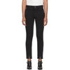 Givenchy Panel Detail Split Hem Jeans In 001 Black