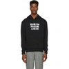 AMI ALEXANDRE MATTIUSSI AMI ALEXANDRE MATTIUSSI BLACK PRINTED HOODIE