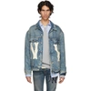 GUCCI GUCCI BLUE NY YANKEES EDITION PATCH DENIM JACKET