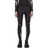 GIVENCHY GIVENCHY BLACK AND WHITE SPORTY LEGGINGS