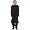 GIVENCHY GIVENCHY BLACK DOUBLE-BREASTED COAT