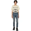 GUCCI GUCCI BLUE NY YANKEES EDITION PATCH JEANS