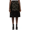 CHRISTOPHER KANE CHRISTOPHER KANE BLACK FLOCK LACE KILT SKIRT