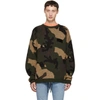 OFF-WHITE OFF-WHITE GREEN CAMOUFLAGE SWEATER