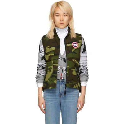 Canada Goose Freestyle Puffer Vest In 316 Camo