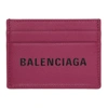 BALENCIAGA BALENCIAGA 粉色 EVERYDAY 徽标卡包