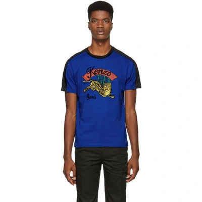 Kenzo Jumping Tiger Cotton T-shirt In Ink