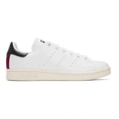 Stella Mccartney + Adidas Originals Stan Smith Grosgrain-trimmed Faux Leather Sneakers In White