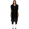 TRICOT COMME DES GARCONS TRICOT COMME DES GARCONS BLACK FAUX FUR VEST