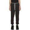 DOLCE & GABBANA DOLCE AND GABBANA BLACK AND GREY STRIPED LOUNGE trousers