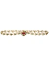 CHANEL CHANEL PRE-OWNED 1980'S PEARL AND TURQUOISE FILIGREE BELT - METALLIC
