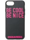 DSQUARED2 BE COOL BE NICE IPHONE 7/8 COVER
