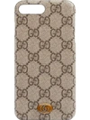 GUCCI GUCCI OPHIDIA IPHONE 8 PLUS手机壳 - 棕色