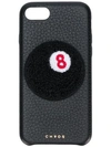 CHAOS CHAOS 8-BALL IPHONE 7/8真皮手机壳 - 黑色