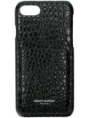 SAINT LAURENT IPHONE 8 CROCODILE EMBOSSED CASE