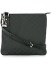 GUCCI GUCCI VINTAGE GG MESSENGER SHOULDER BAG - BLACK