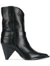 ALDO CASTAGNA ALDO CASTAGNA POINTED ANKLE BOOTS - 黑色