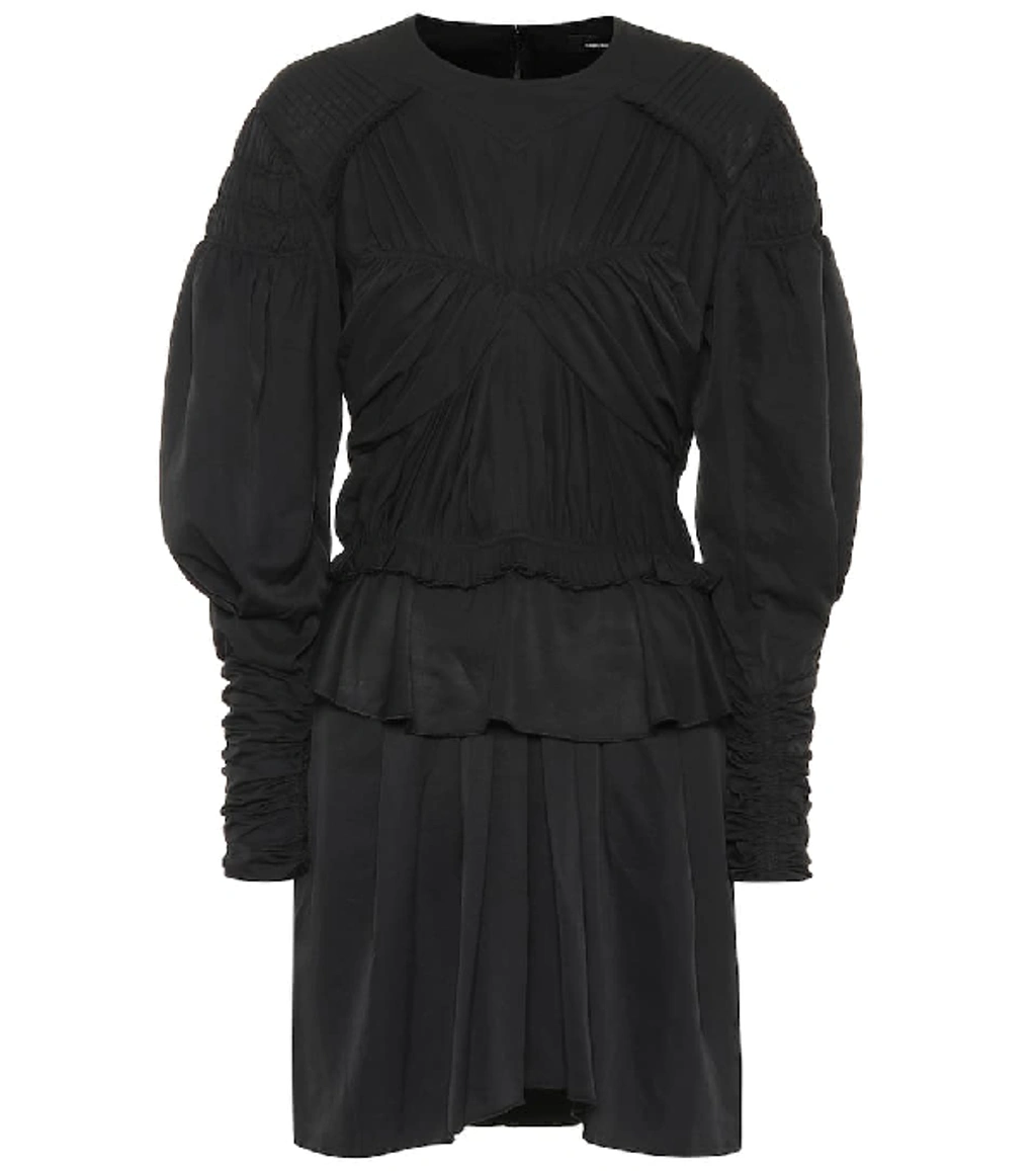 Isabel Marant Upon Ruched Dress In Black ModeSens