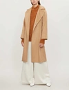 Max Mara Manuela Icon Camel Hair Wool Wrap Coat In Camel
