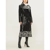ALEXANDER MCQUEEN PAISLEY-PANEL DOUBLE-BREASTED WOOL-TWILL COAT