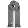 Acne Studios Canada Oversized Wool Scarf In Grey