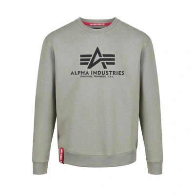 Alpha Industries Printed Logo Sweatshirt In 11 Olive