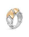 JOHN HARDY STERLING SILVER & 18K BONDED GOLD LEGENDS NAGA BRUSHED MEDIUM RING,RZ6647BHX7