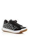 BURBERRY Women's Timsbury Logo Print Leather Lace-Up Trainers,4078690