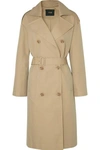 MAJE BELTED COTTON-CANVAS TRENCH COAT