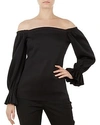 TED BAKER ISZABEL OFF-THE-SHOULDER TOP,WC8WGW93ISZABELBLACK